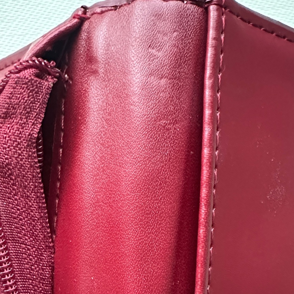 Mango Croc-Embossed Red Wallet - Picture 6 of 6